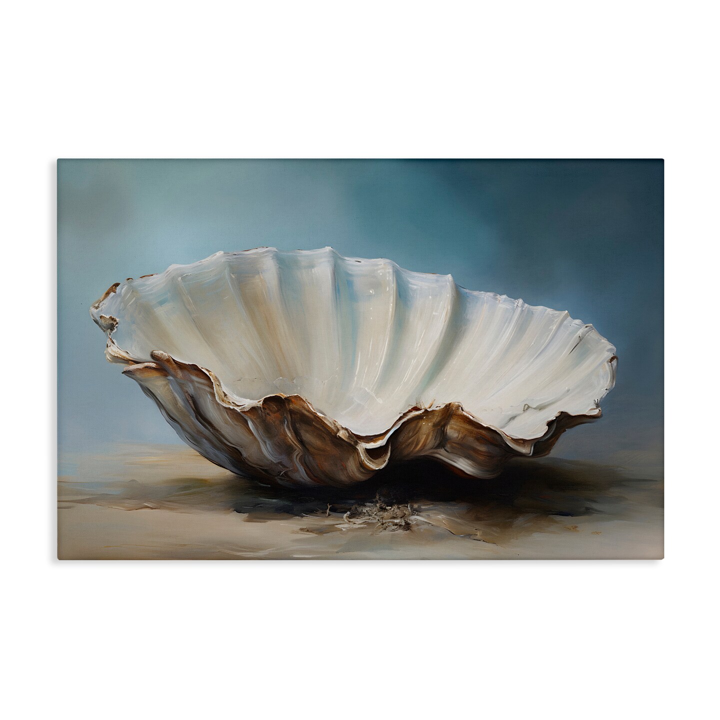 Stupell Industries Neutral Beach Seashell Canvas Wall Art Design by Petal Prints Design
