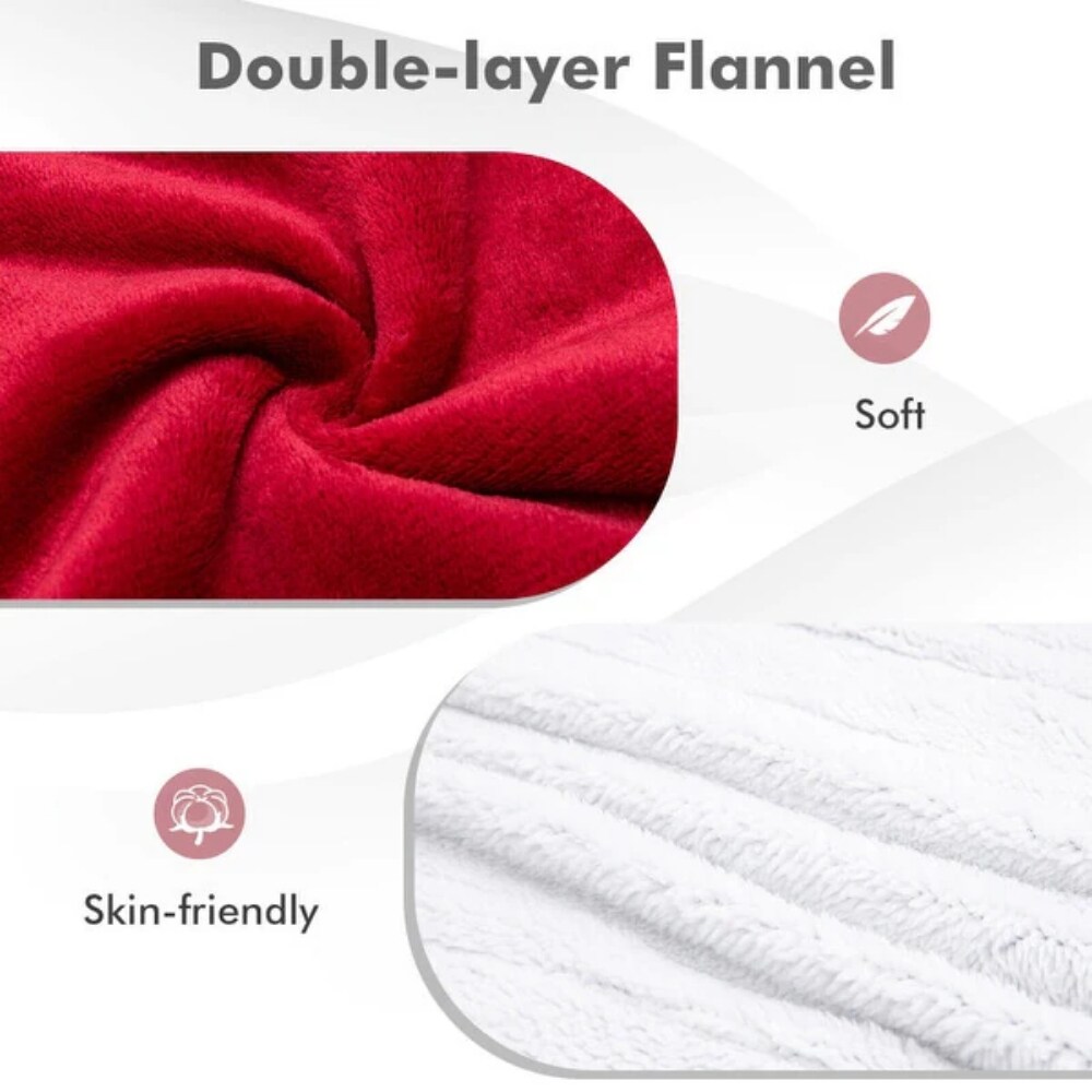 Heated Blanket Electric Throw with 5 Heating Levels