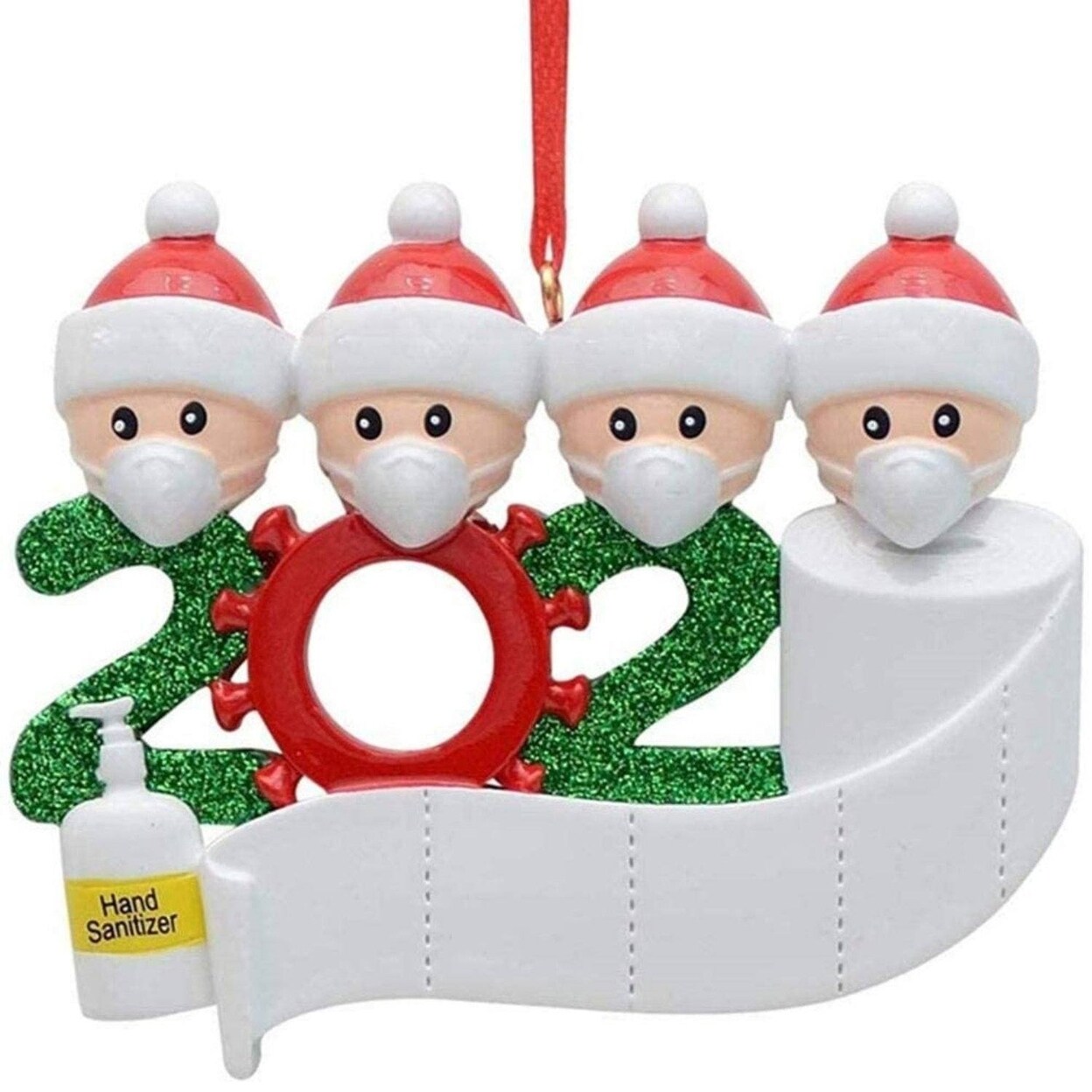 2020 Quarantine Family Personalized Christmas Ornaments