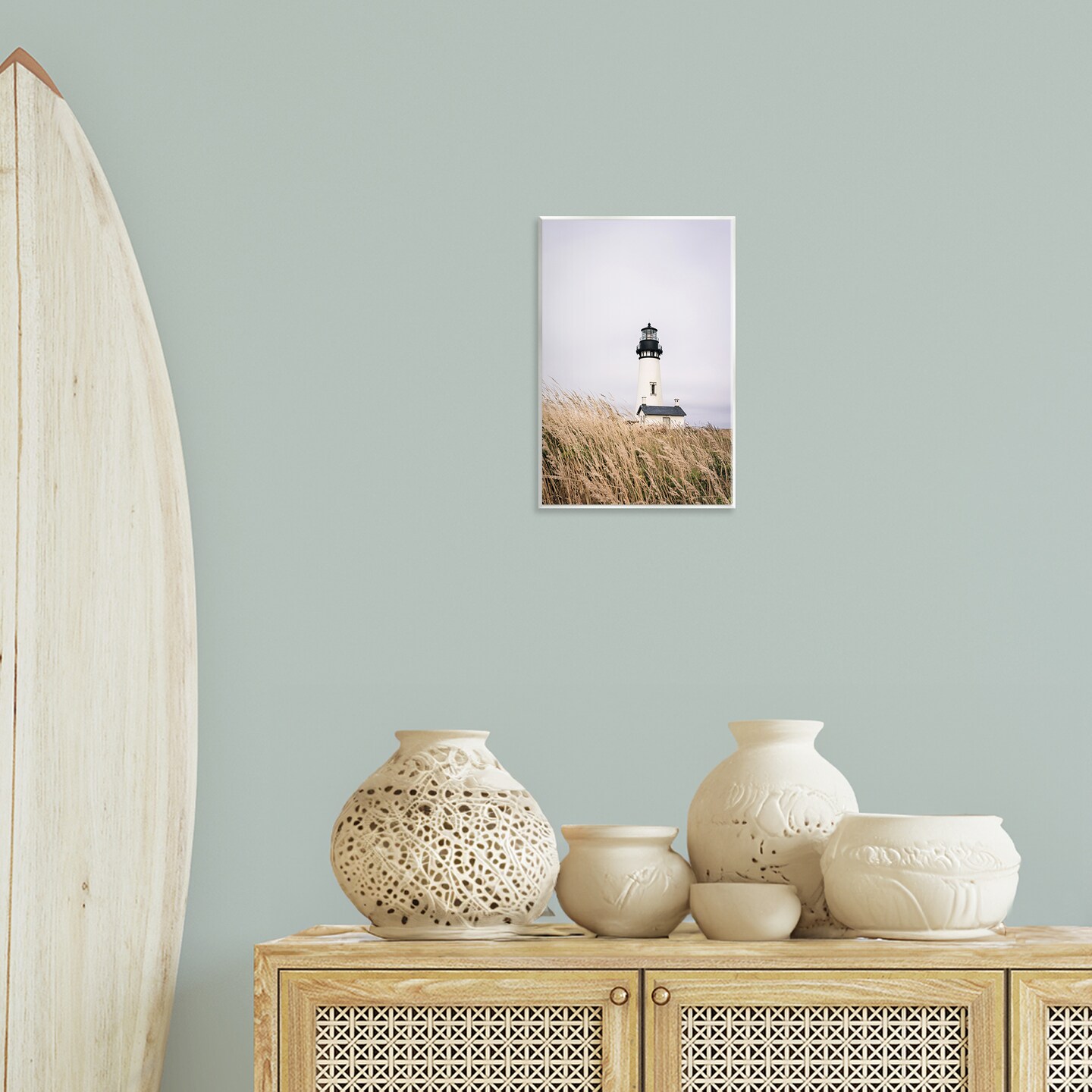 Stupell Industries Peaceful Lighthouse Scenery Wall Plaque Art Design by Sisi and Seb