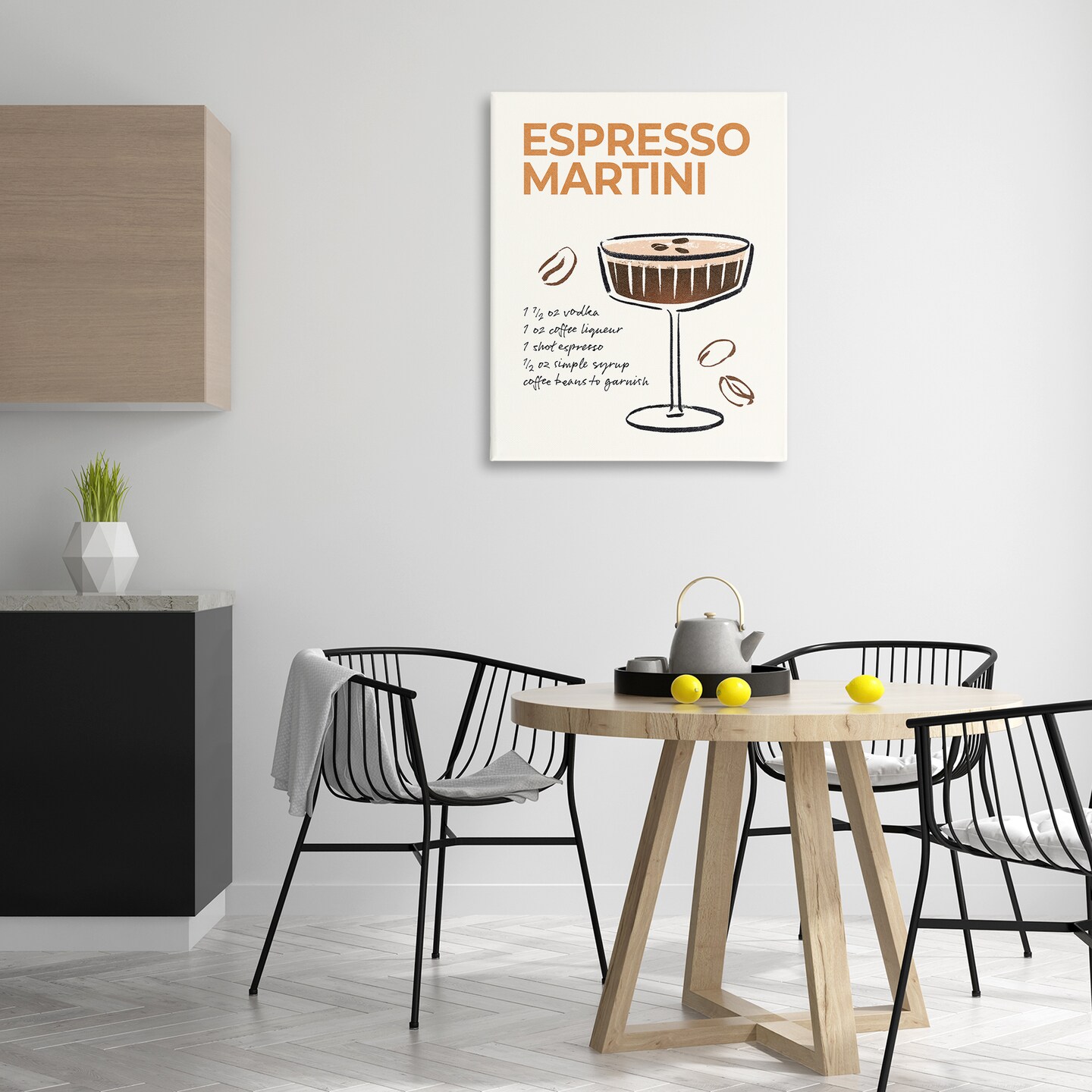 Stupell Industries Espresso Martini Recipe Canvas Wall Art Design by Victoria Barnes