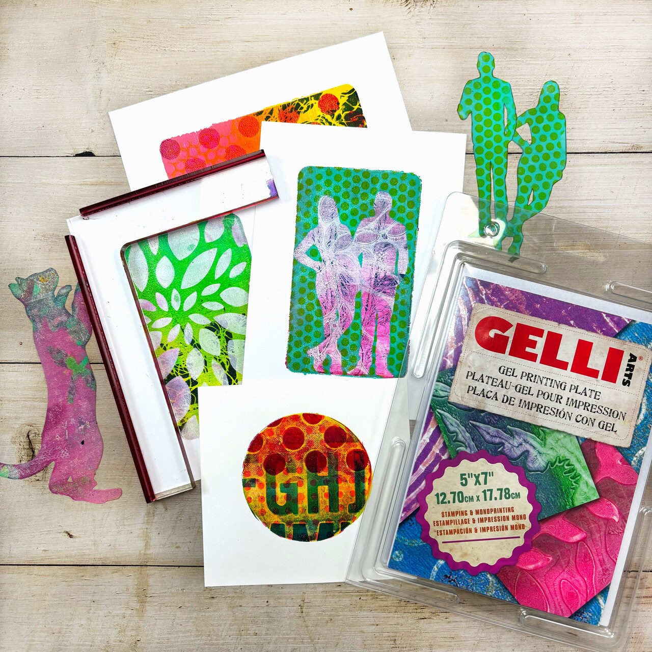 Layering with the Gelli Arts® Mini Placement Tool