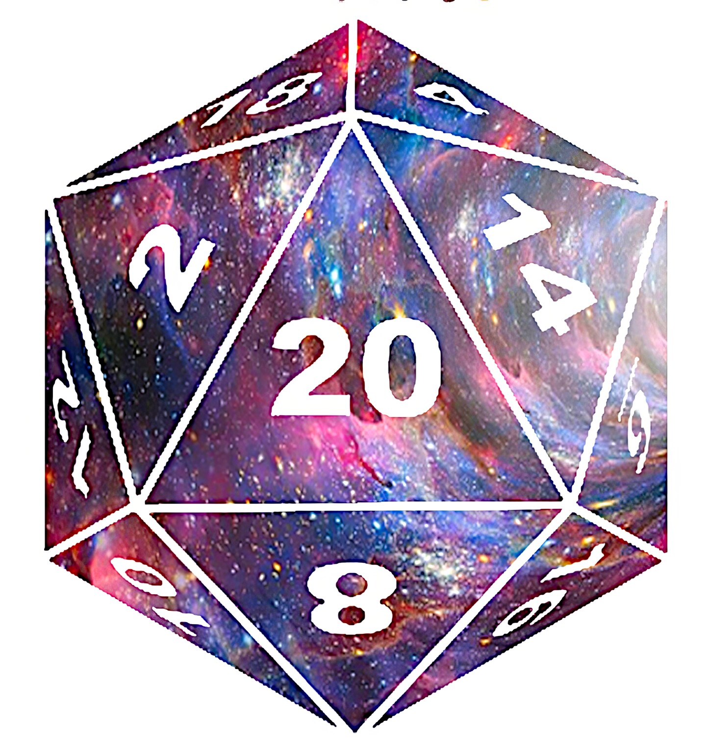 Space Dnd Dice Fantasy Gaming Happy Birthday Party Edible Topper