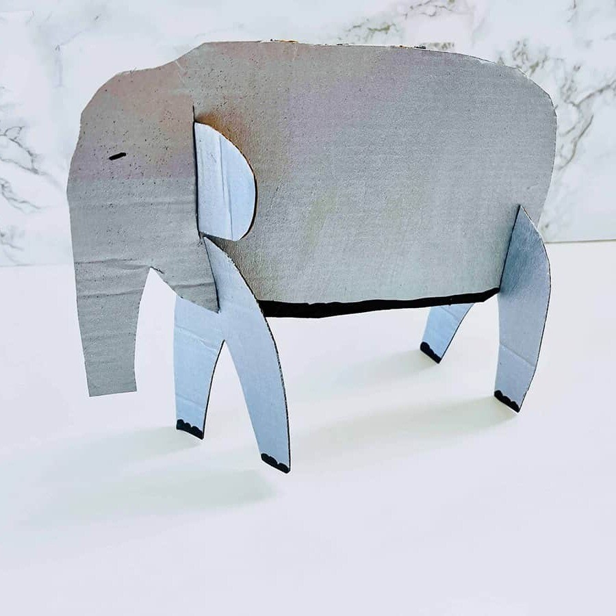 Upcycled Cardboard Animal Cutouts image 3