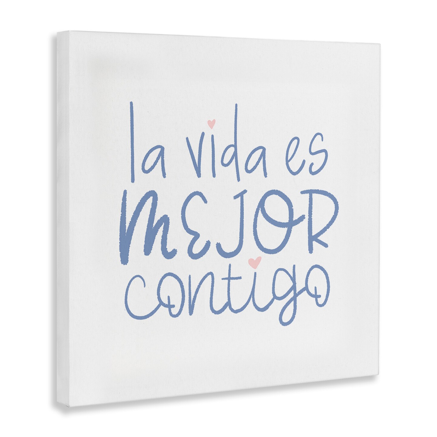 Stupell Industries La Vida Es Mejor Contigo Canvas Wall Art