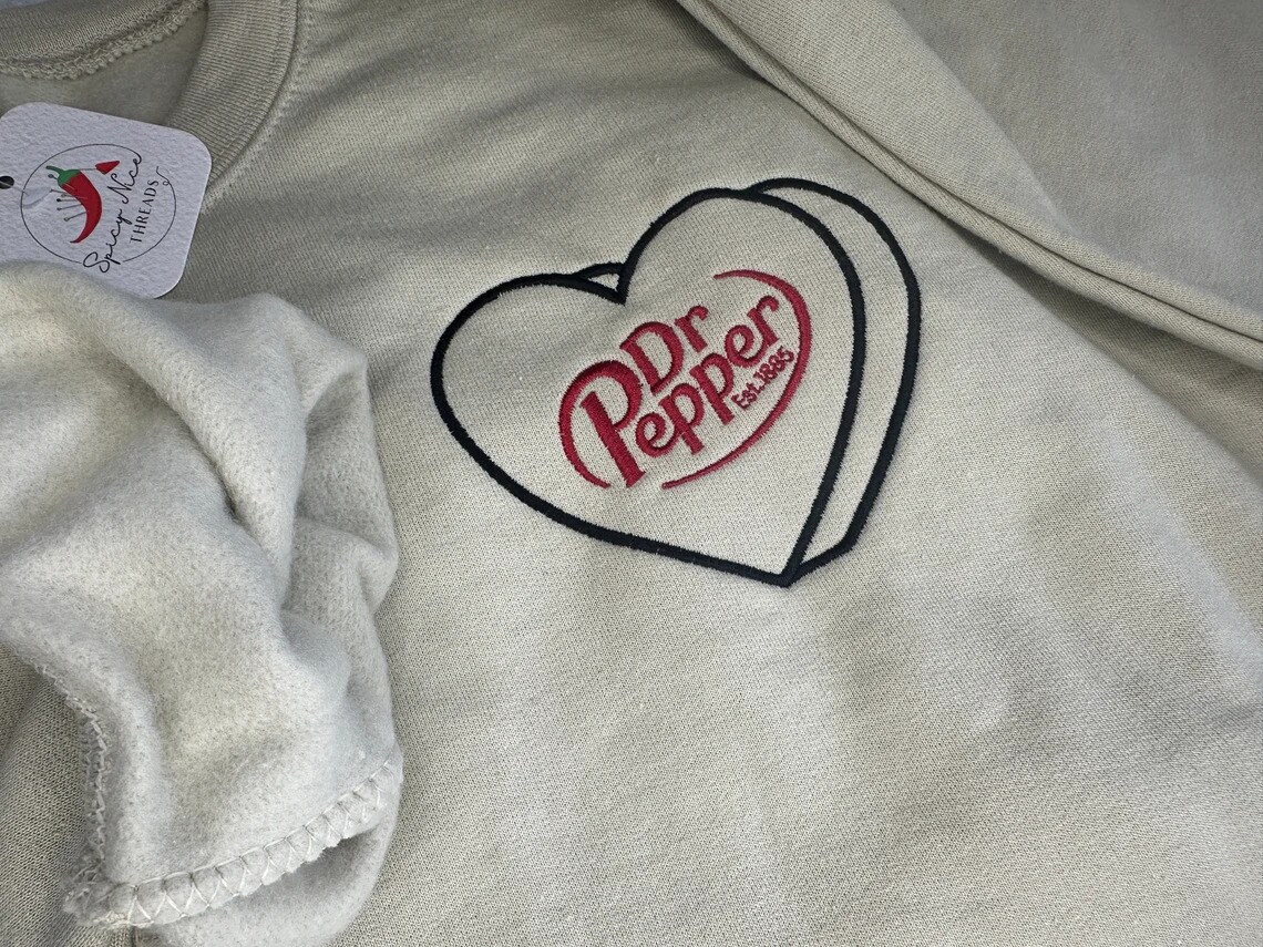 Dr. Pepper embroidered Crewneck | Gifts for her | DP Addict | Obsession | Mom life | birthday gift present | 23 flavors | Mother’s Day