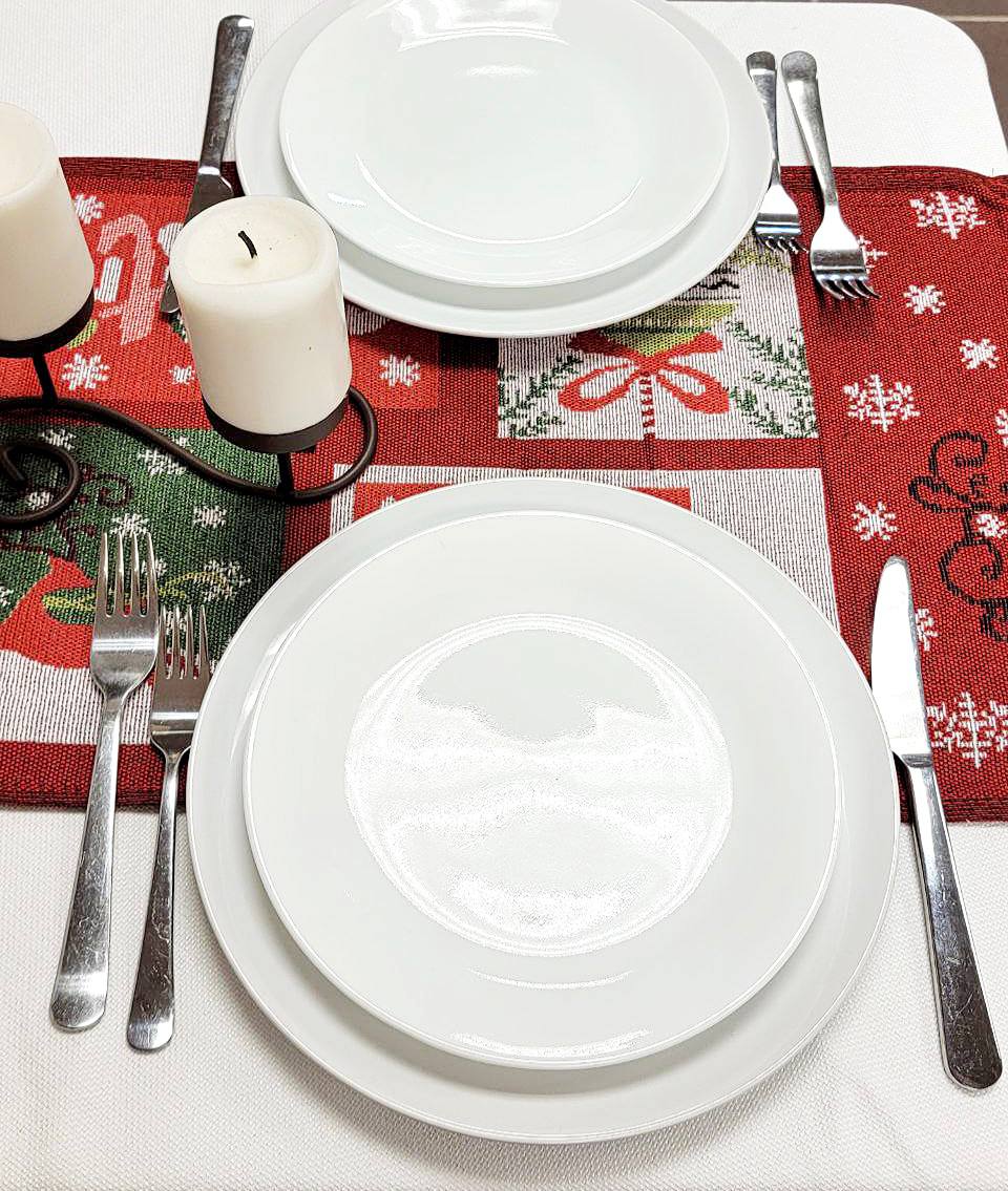 Holiday Patchwork Christmas Table Runner