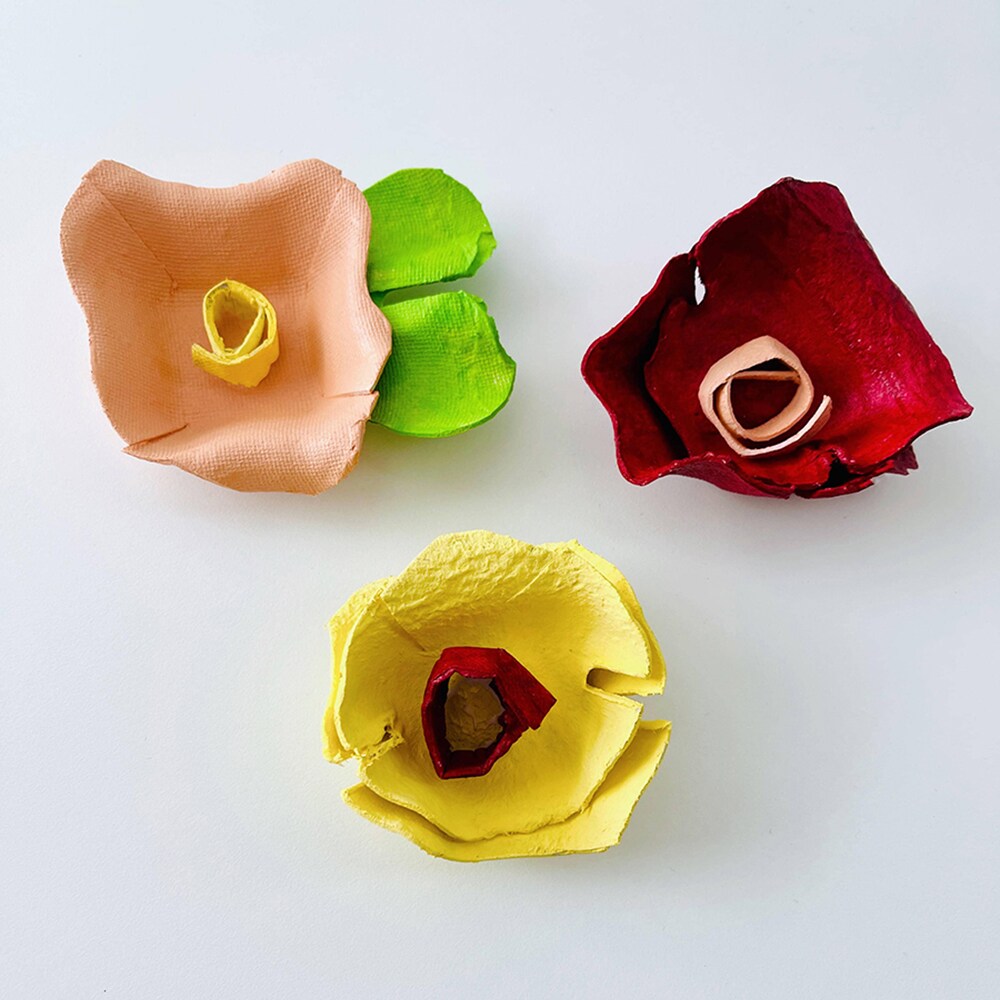 How To Make Egg Carton Flowers image 5