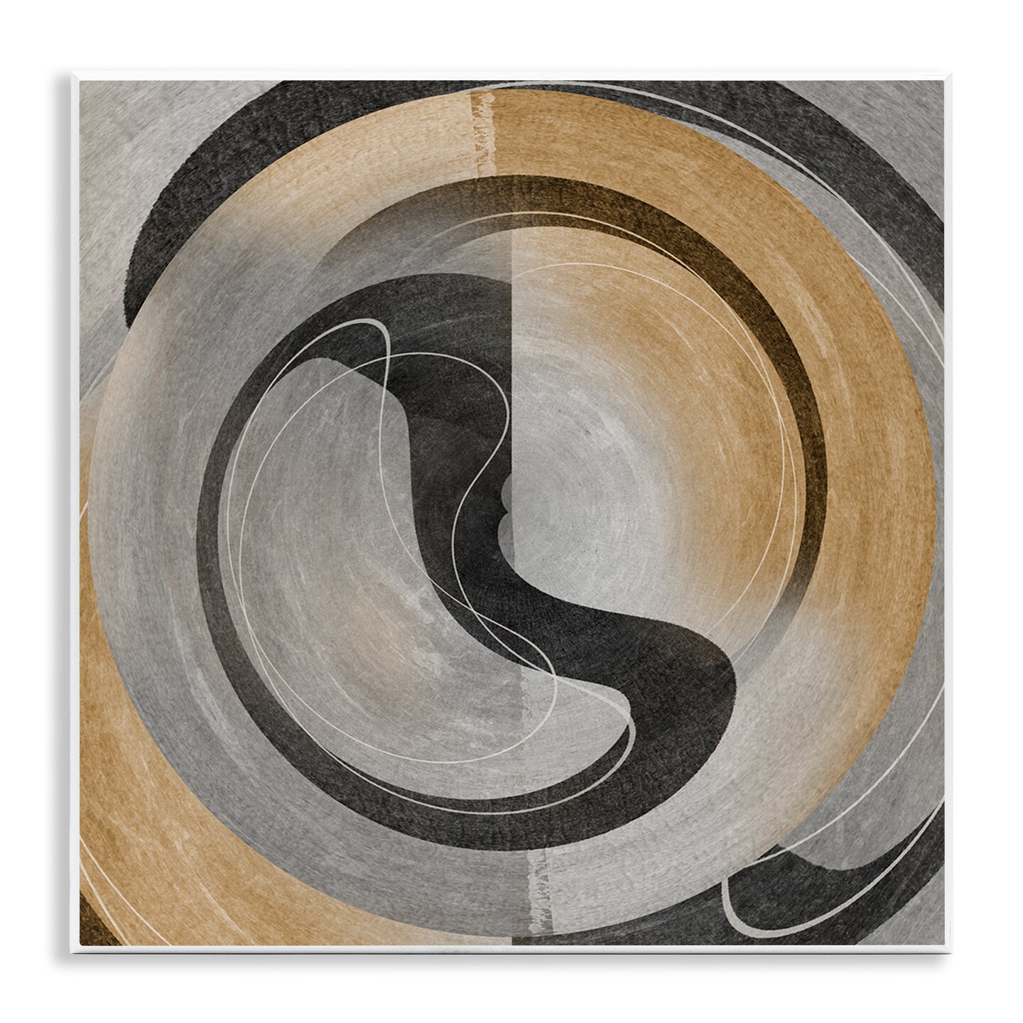 Stupell Industries Centric Circular Swoop Wall Plaque Art Design by Noah Bay
