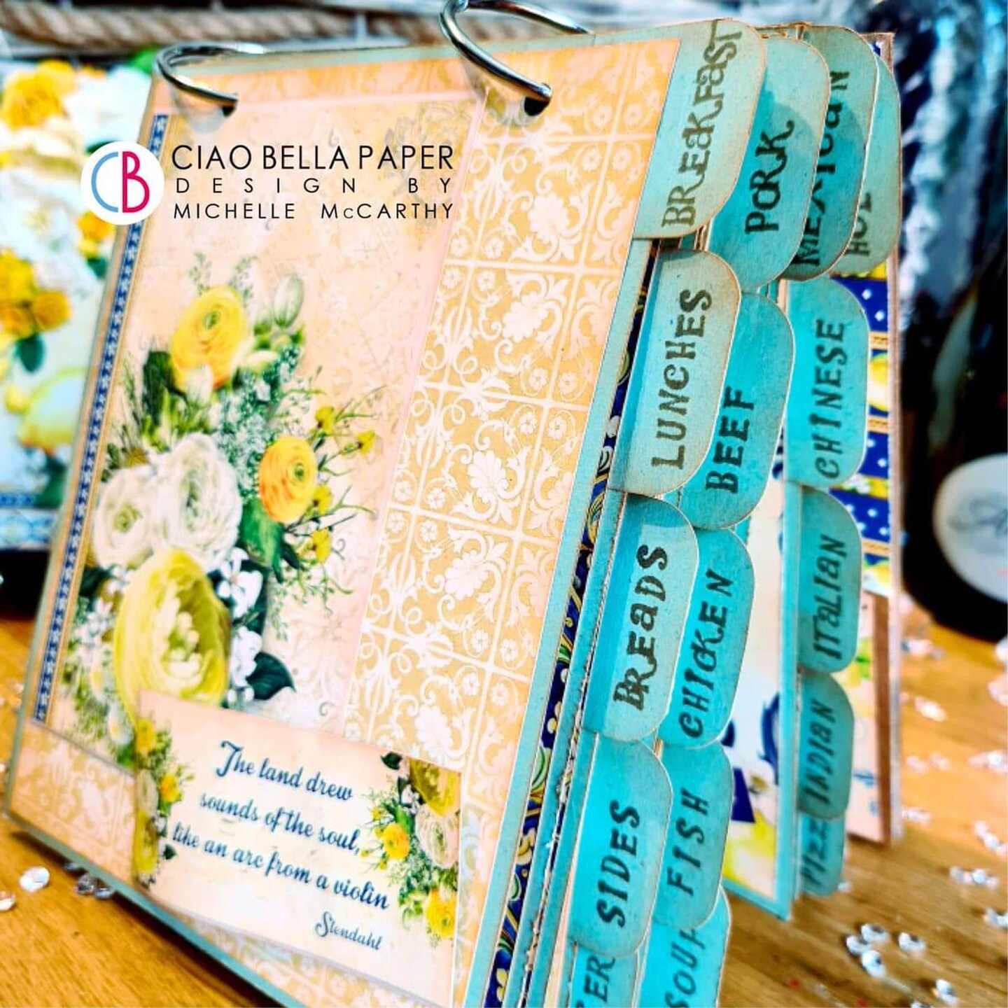 Ciao Bella  Sicilia Patterns Pad 12&#x22;x12&#x22; 8/Pkg