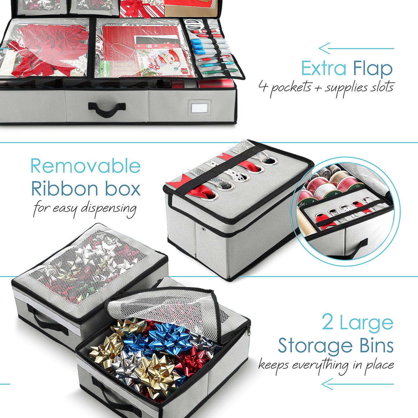 Hearth &#x26; Harbor Wrapping Paper Storage Container