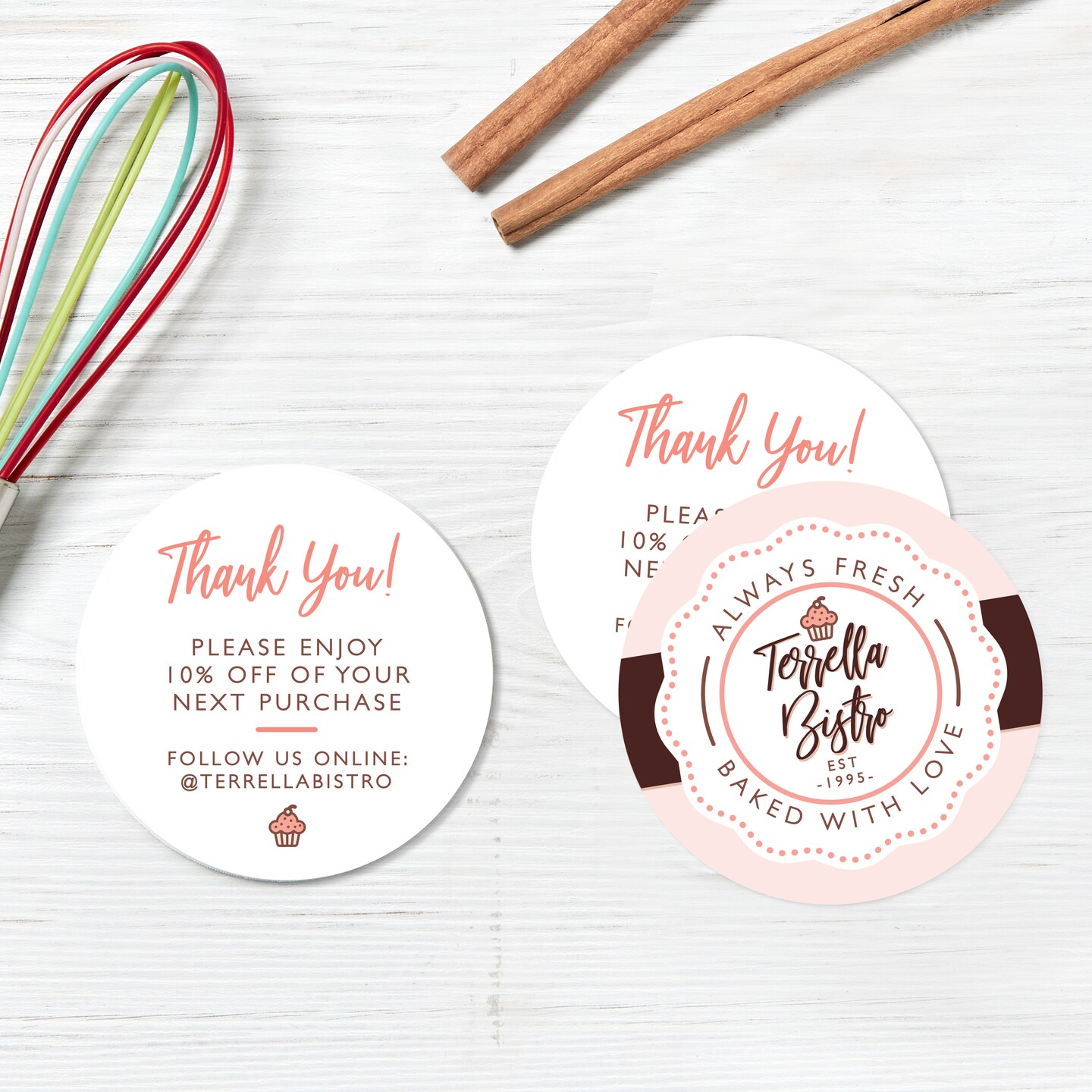 Avery Round Business Cards with Sure Feed Technology, 3&#x22; Diameter, Matte White, 150 Round Cards Total, Print-to-the-Edge, Laser/Inkjet Printable Cards (5328)