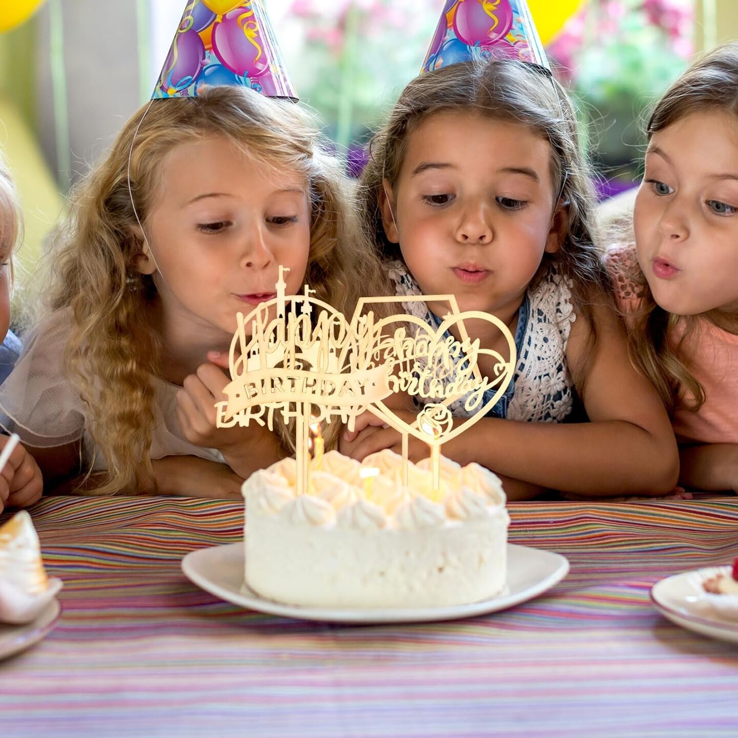 28 Pcs Happy Birthday Cake Toppers, Acrylic Cake Toppers/Cupcake Toppers