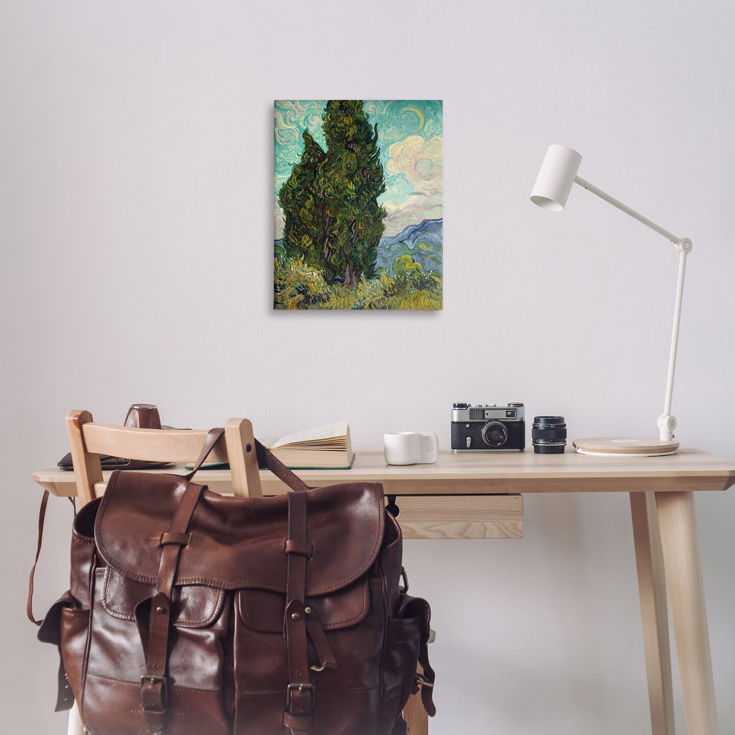 Stupell Industries Van Gogh Cypress Landscape Canvas Wall Art Design by one1000paintings