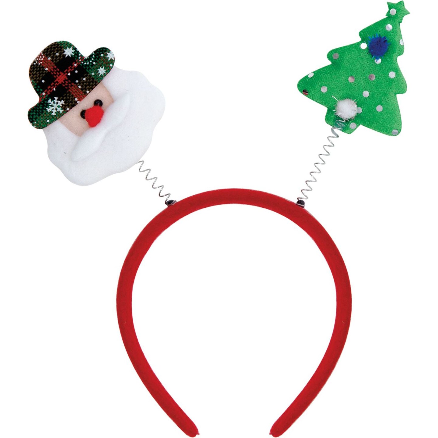 Party Central Santa and Christmas Tree Headband Costume Accessory - One Size - Club Pack of 12