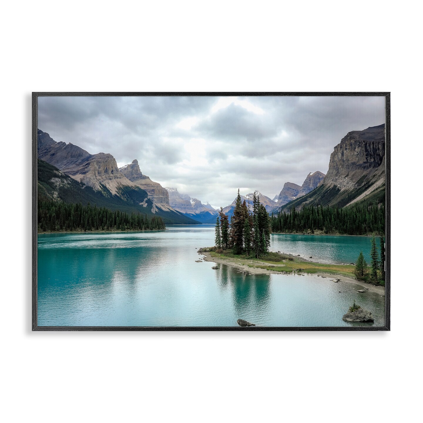 Stupell Industries Peninsula Vast Lake View Framed Giclee Wall Art Design by Dan Sproul