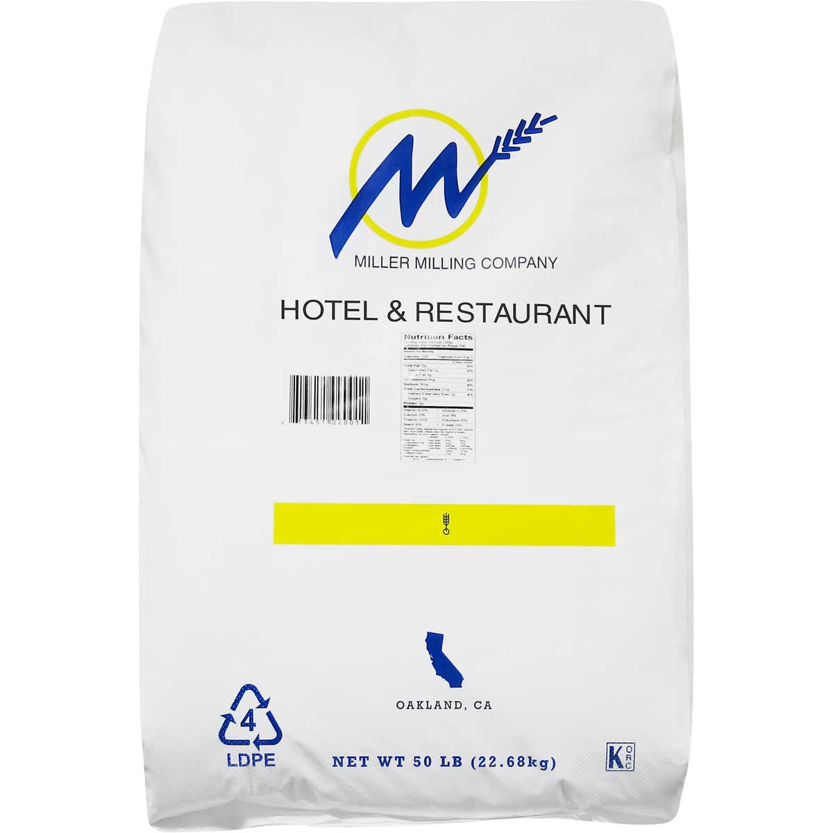 Miller Milling Hotel And Restaurant Flour 50 Pounds