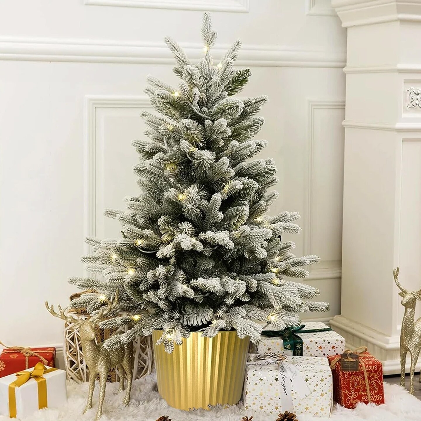 3ft Christmas Tree with Snow Flock