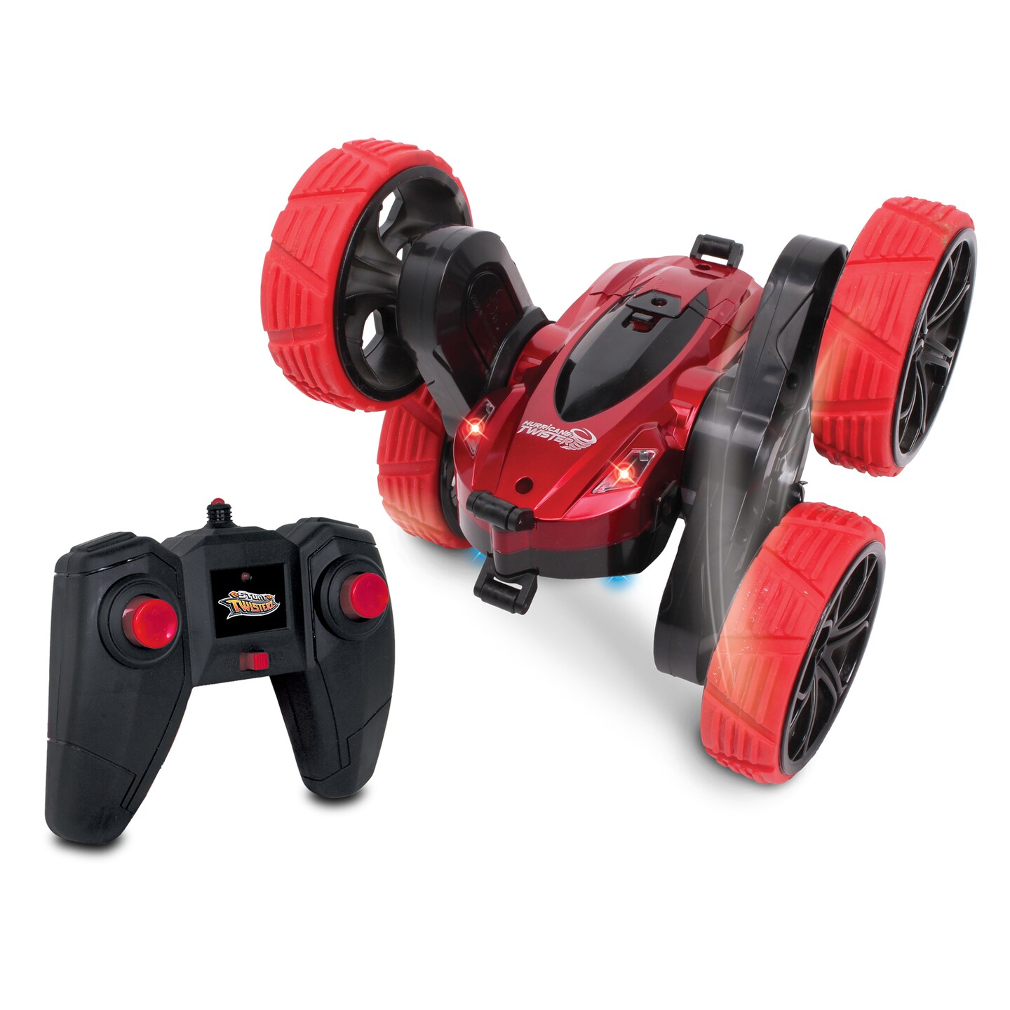 NKOK Stunt TwisterZ RTR RC Hurricane Twister - Red/Black 2-Sided Stunt Vehicle 2.4GHz