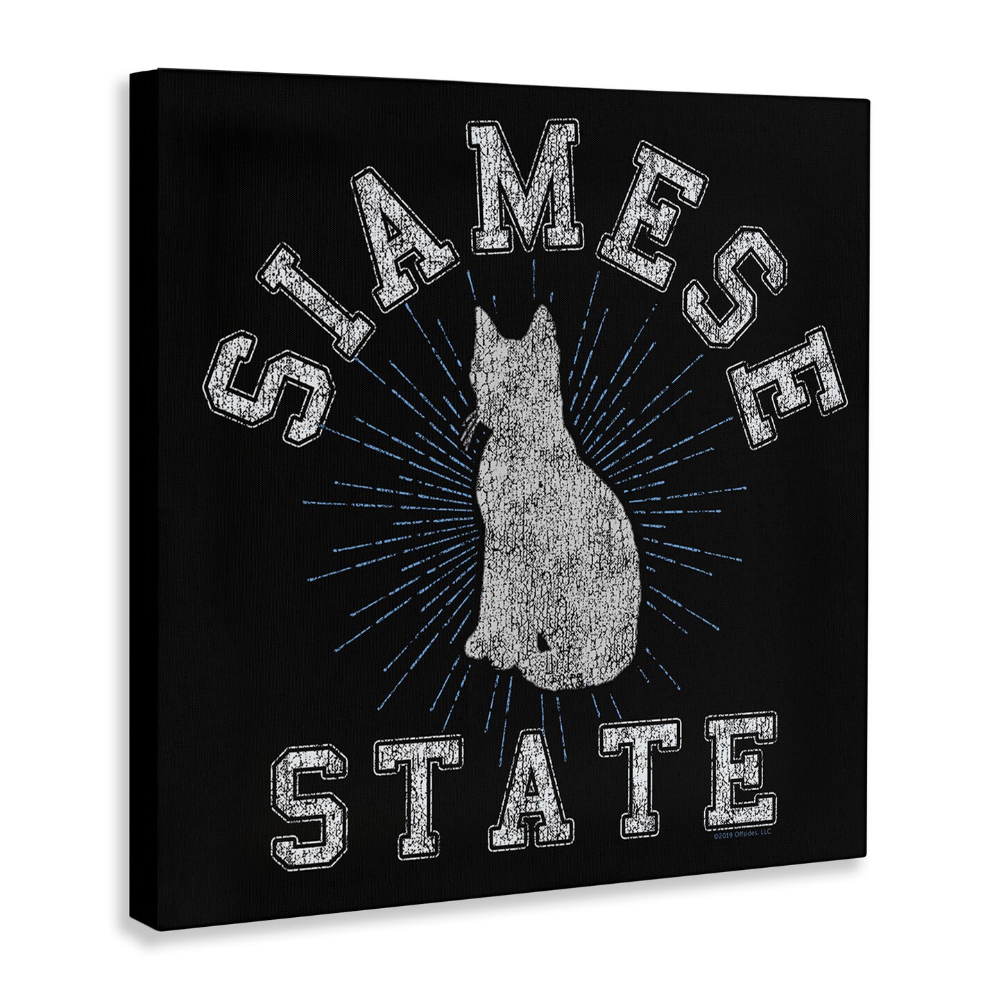Stupell Industries Siamese Cat State Canvas Wall Art Design by Spirit Animals/Life Is High