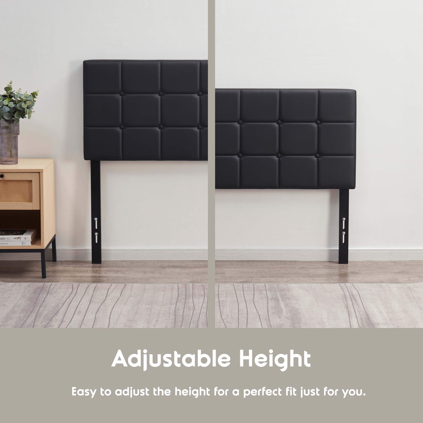 Nestl Button Tufted Upholstered Headboard