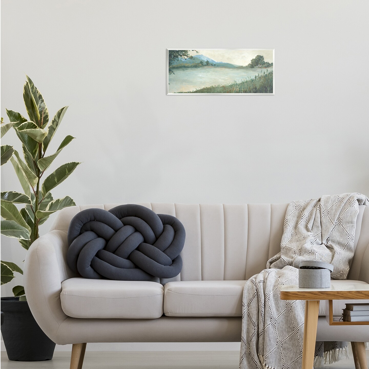 Stupell Industries Grasses by Scenic Lake Wall Plaque Art Design by Jacob Q