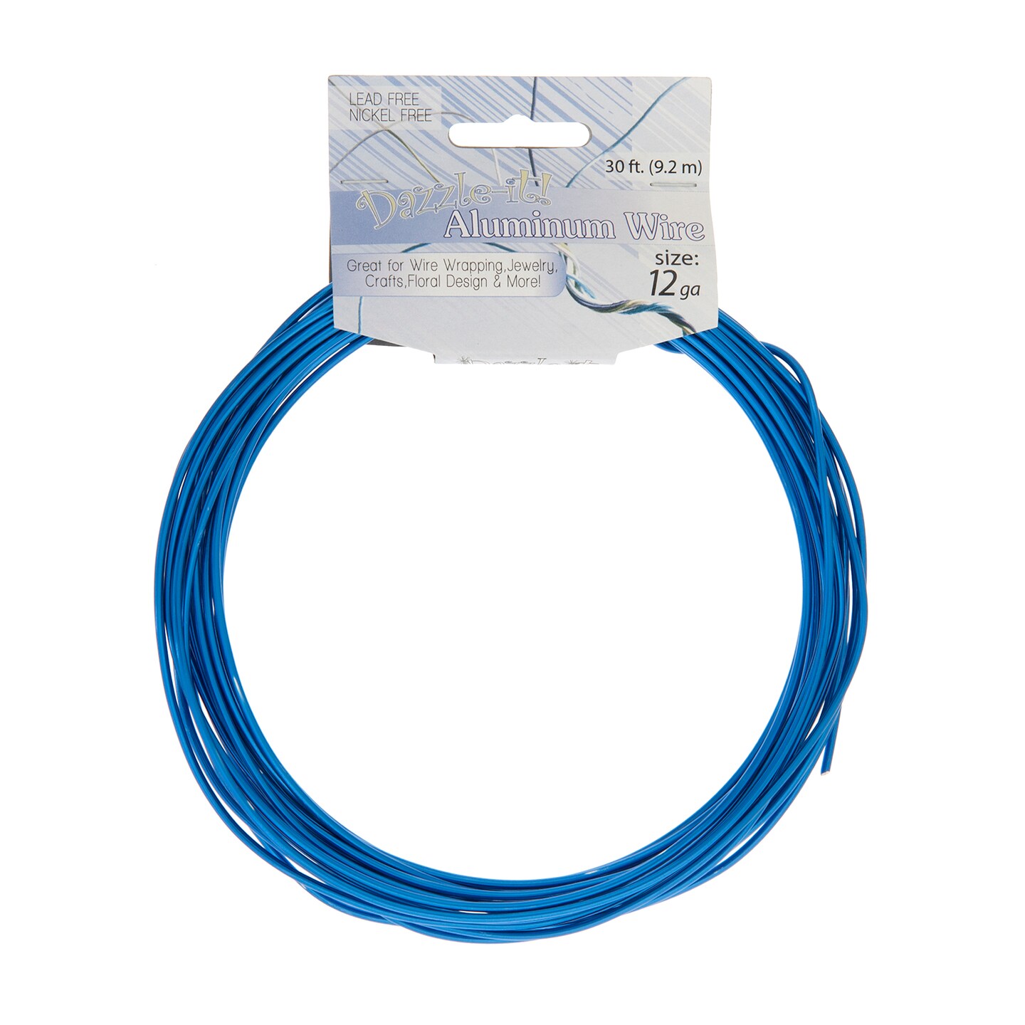 John Bead Royal Blue Aluminum Wire, 30ft