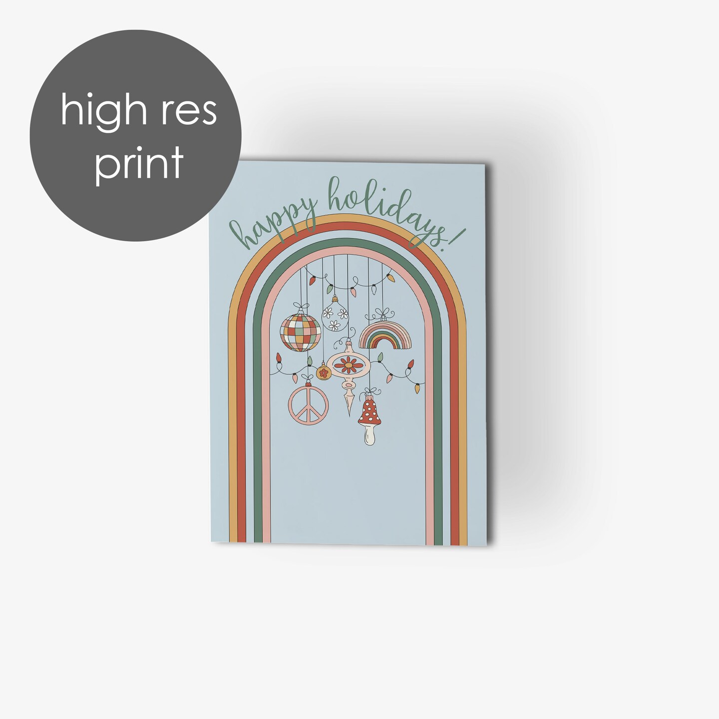 Boho Christmas Greeting Cards Boxed Set &#x2013; 24 Holiday Notecards Featuring Peaceful and Retro Designs, Perfect for Sending Stylish and Unique Festive Wishes
