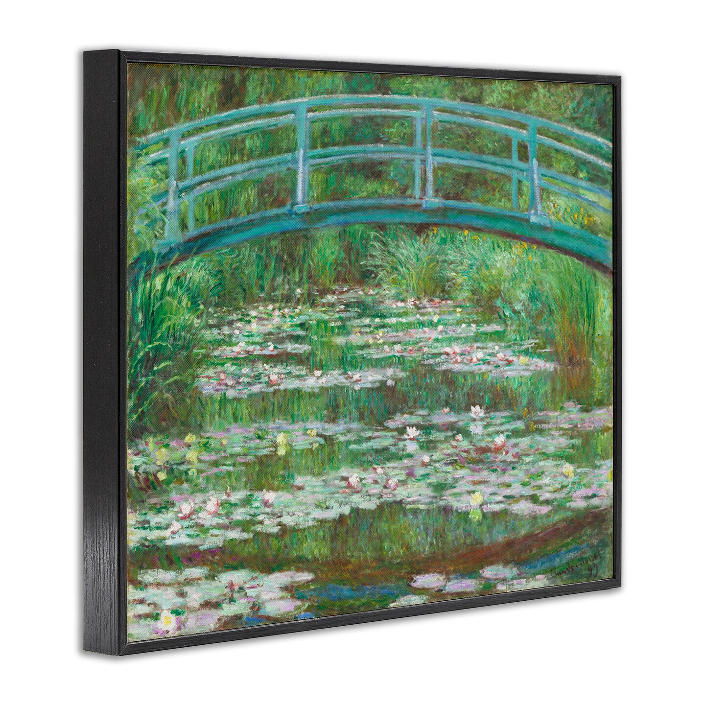 Stupell Industries Classic Monet Japanese Footbridge Framed Giclee Wall Art Design by one1000paintings