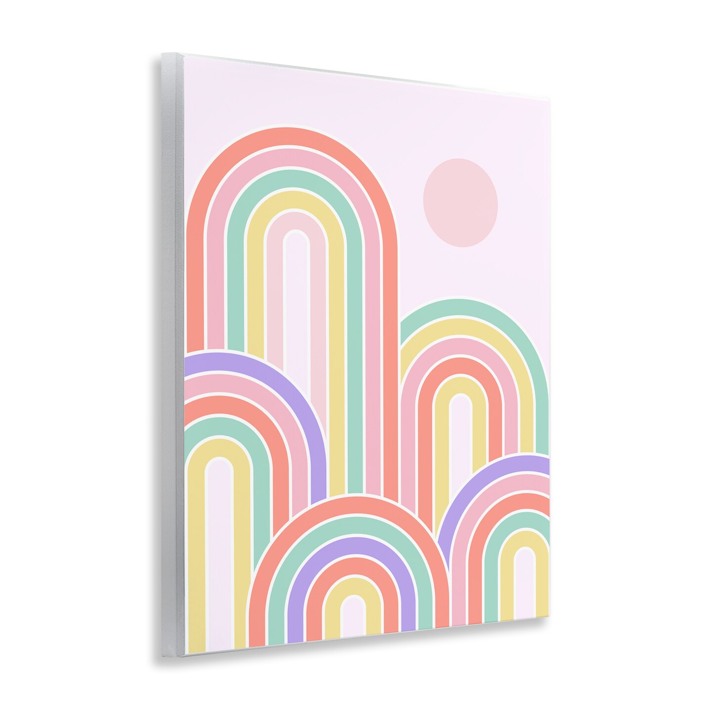 Stupell Industries Pastel Rainbow Arches Wall Plaque Art Design by Dominique Vari