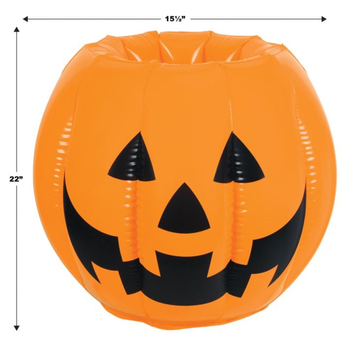 Beistle Inflatable Jack-O-Lantern Halloween Cooler - 22&#x22; - Pack of 6