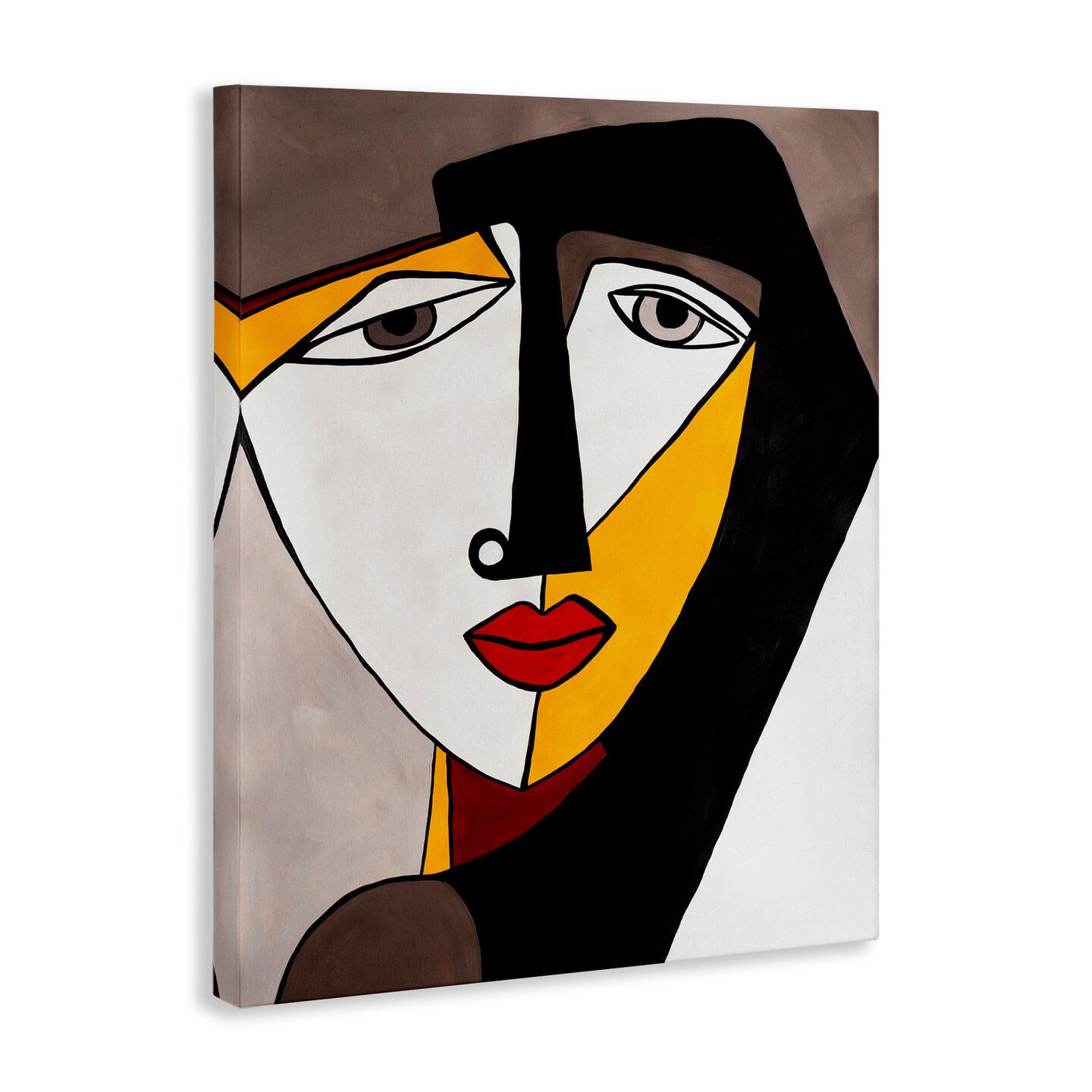 Stupell Industries Cubism Female Face Canvas Wall Art Design by Ruth Fromstein