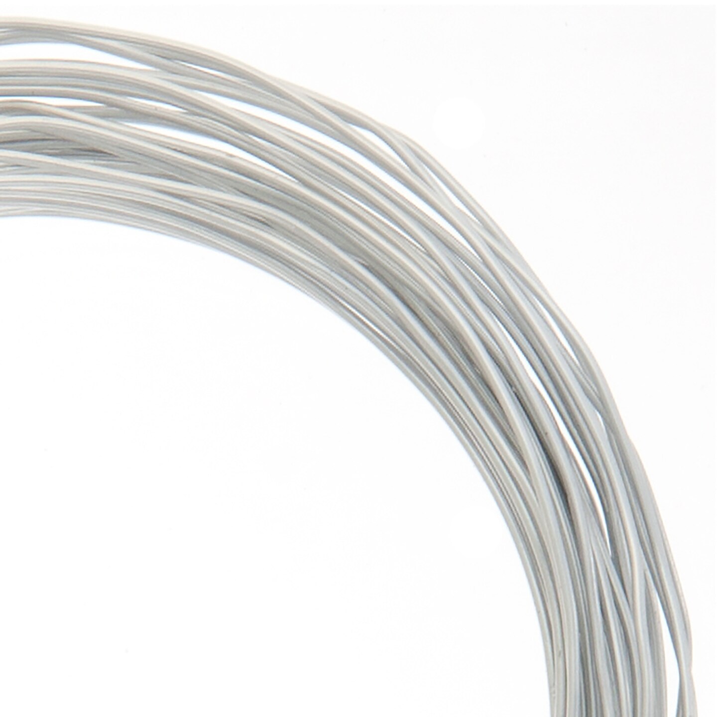 John Bead Silver Aluminum Wire, 30ft