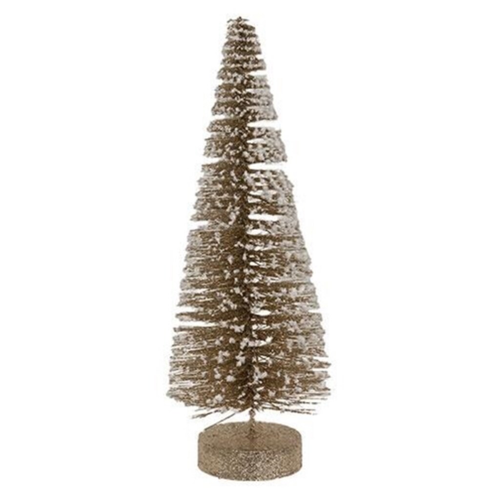 Champaign White Glitter Tree 12&#x22;