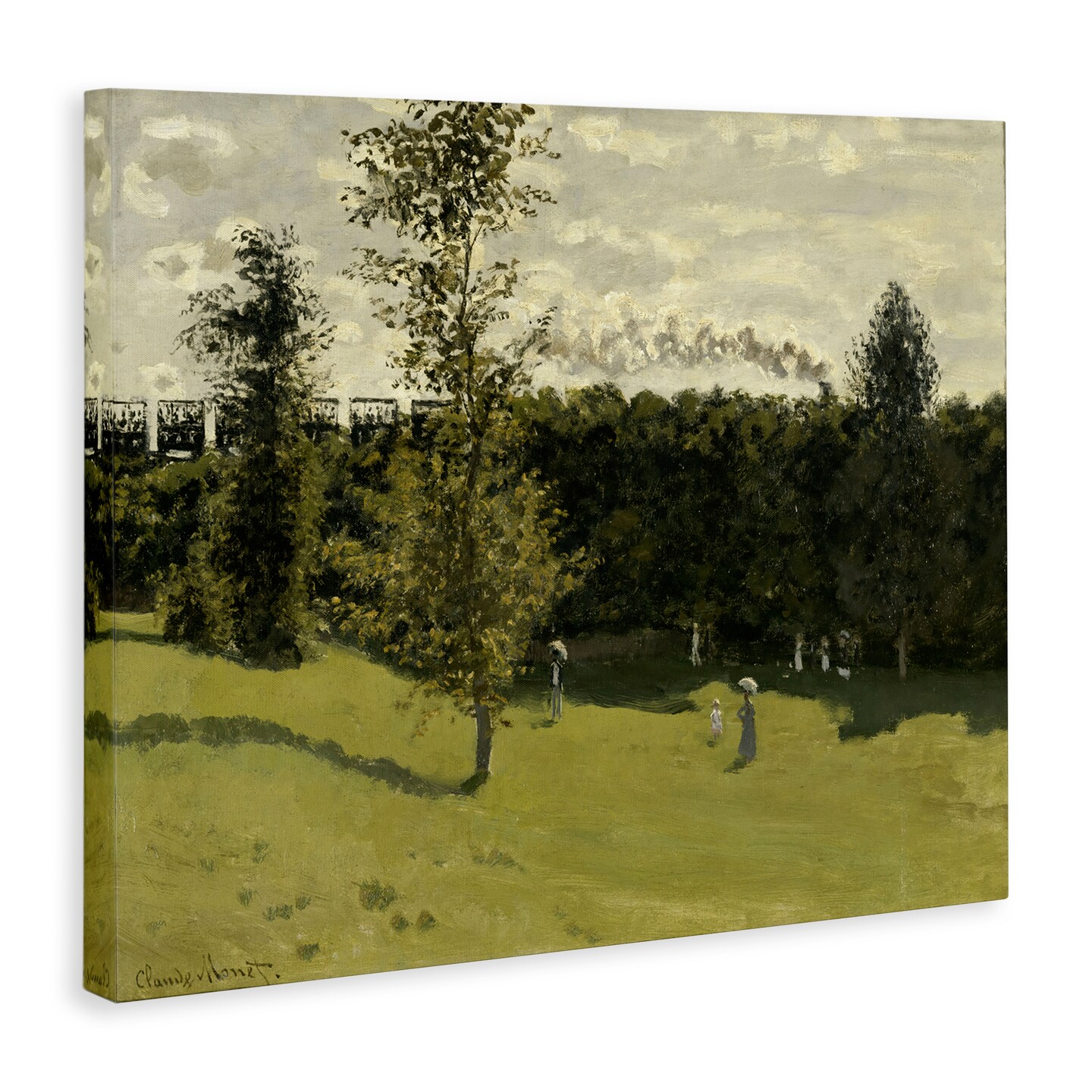Stupell Industries Classic Train in Countryside Canvas Wall Art Design by one1000paintings