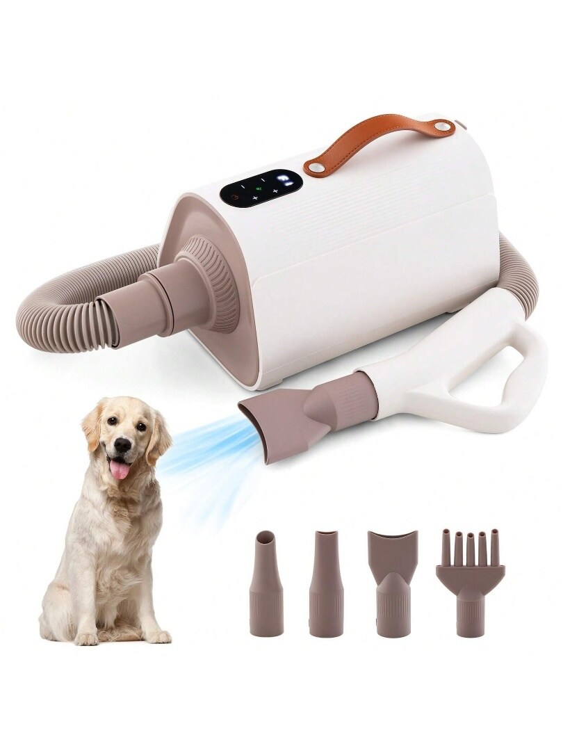 Dog Cat Hair Blower With Negative Ion Function And Adjustable Temperature