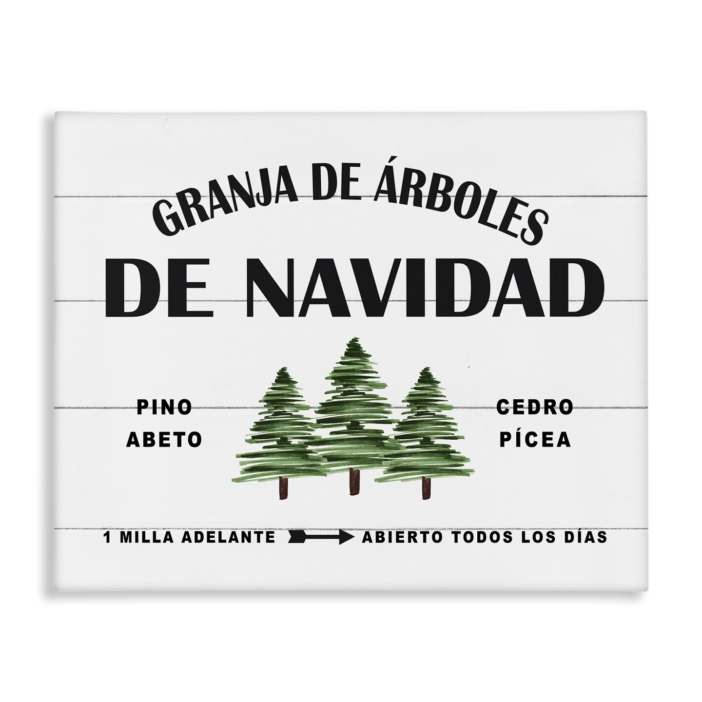 Stupell Industries Arboles De Navidad Canvas Wall Art