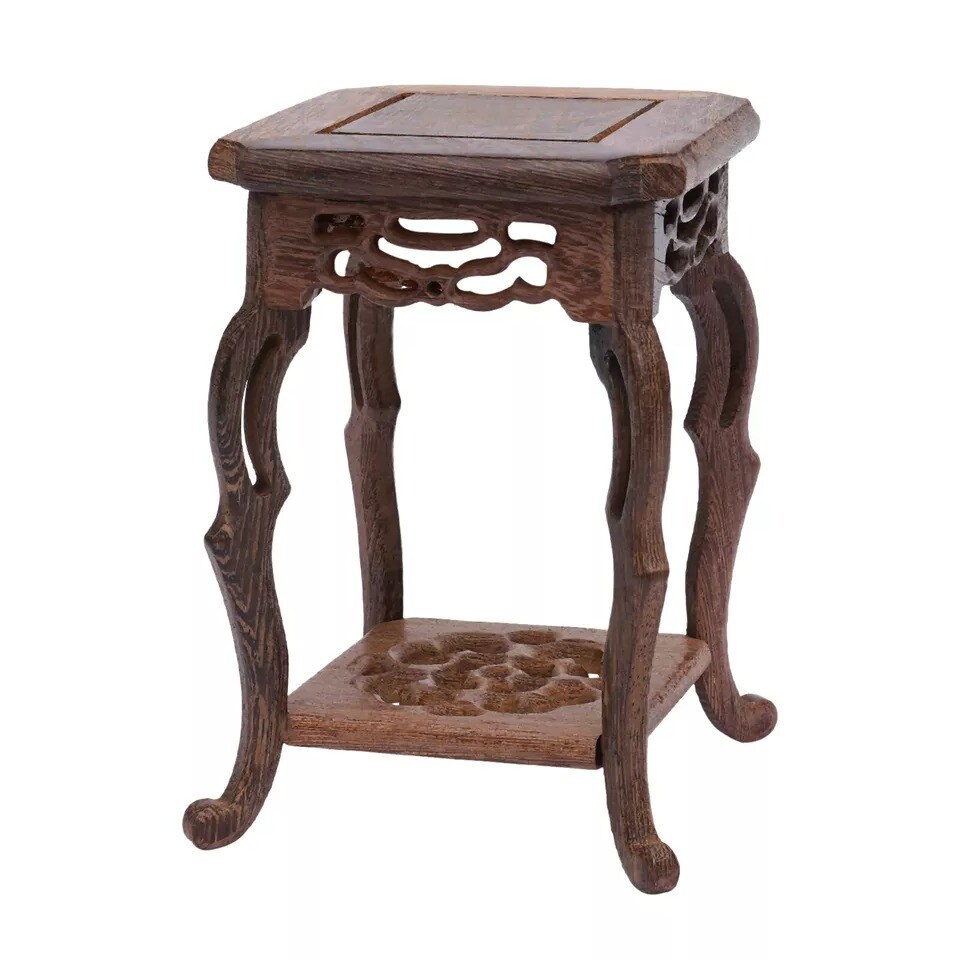 Vintage Wood Bonsai Base For Entryway Flower Pots Bonsai Display Base Decoration