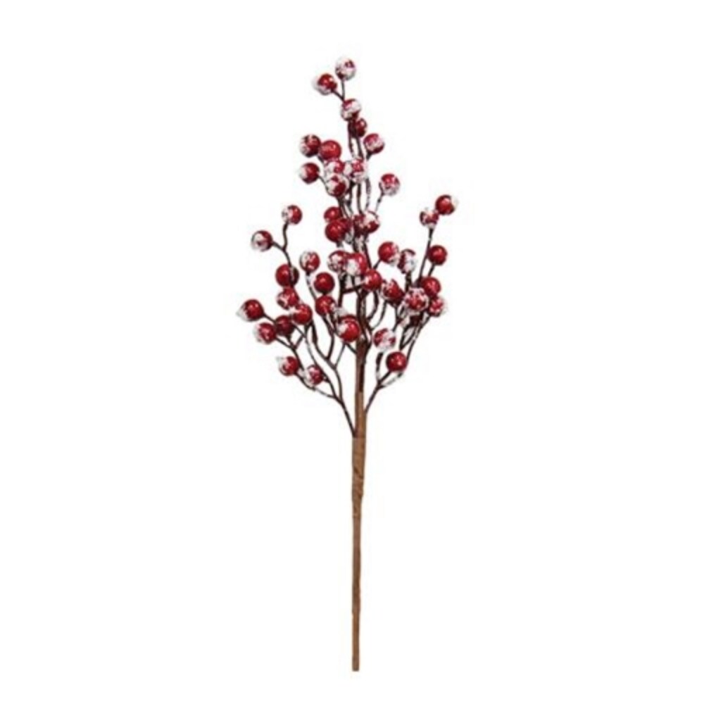 Snowy Red Berry Pick 16&#x22;