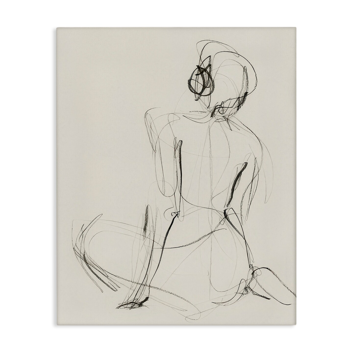 Stupell Industries Nude Figure Study Canvas Wall Art Design by Victoria Barnes