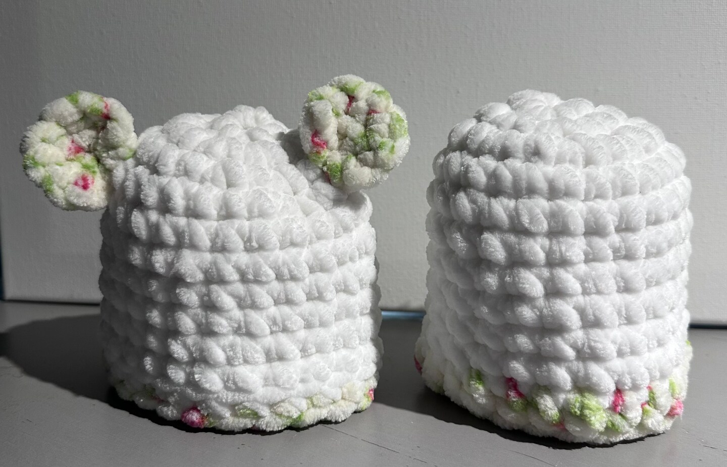 Newborn Baby Hats (White) Set of MakerPlace by Michaels