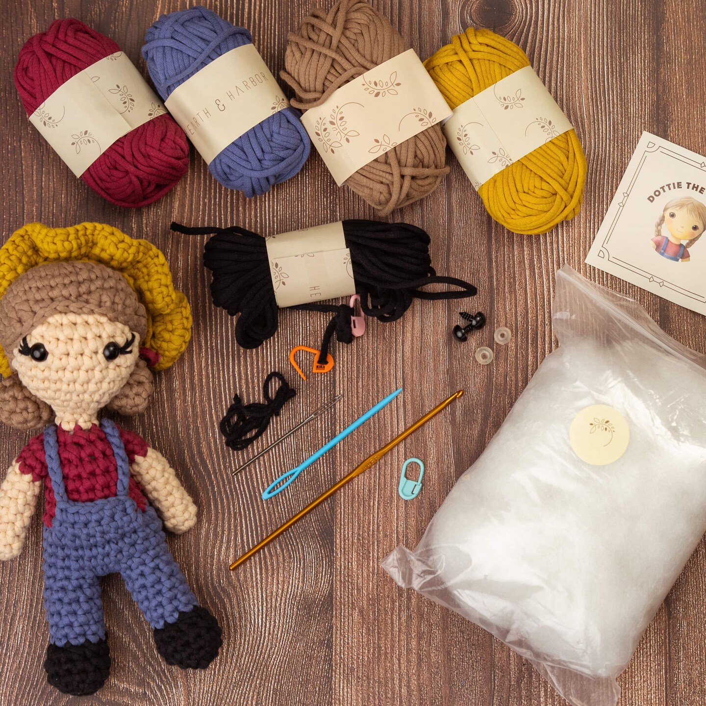 Hearth &#x26; Harbor Amigurumi Crochet Kit for Beginners