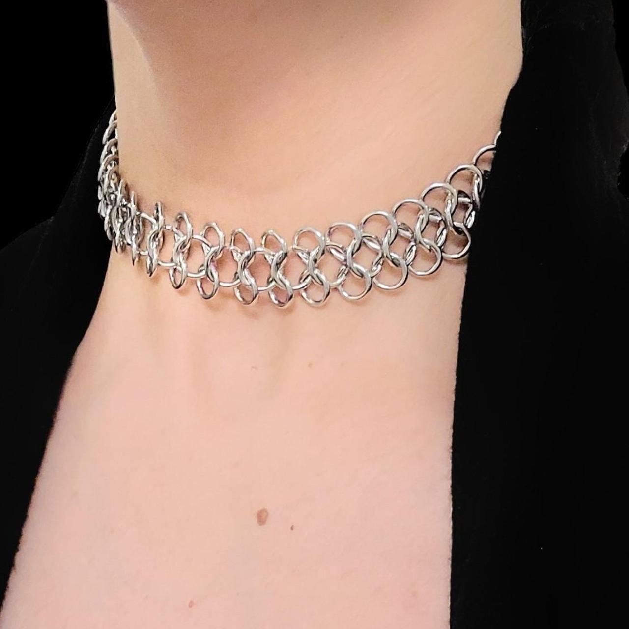 美品 rippmonster 正解のないsilver chain choker Silver Chainmail Choker | MakerPlace by Michaels
