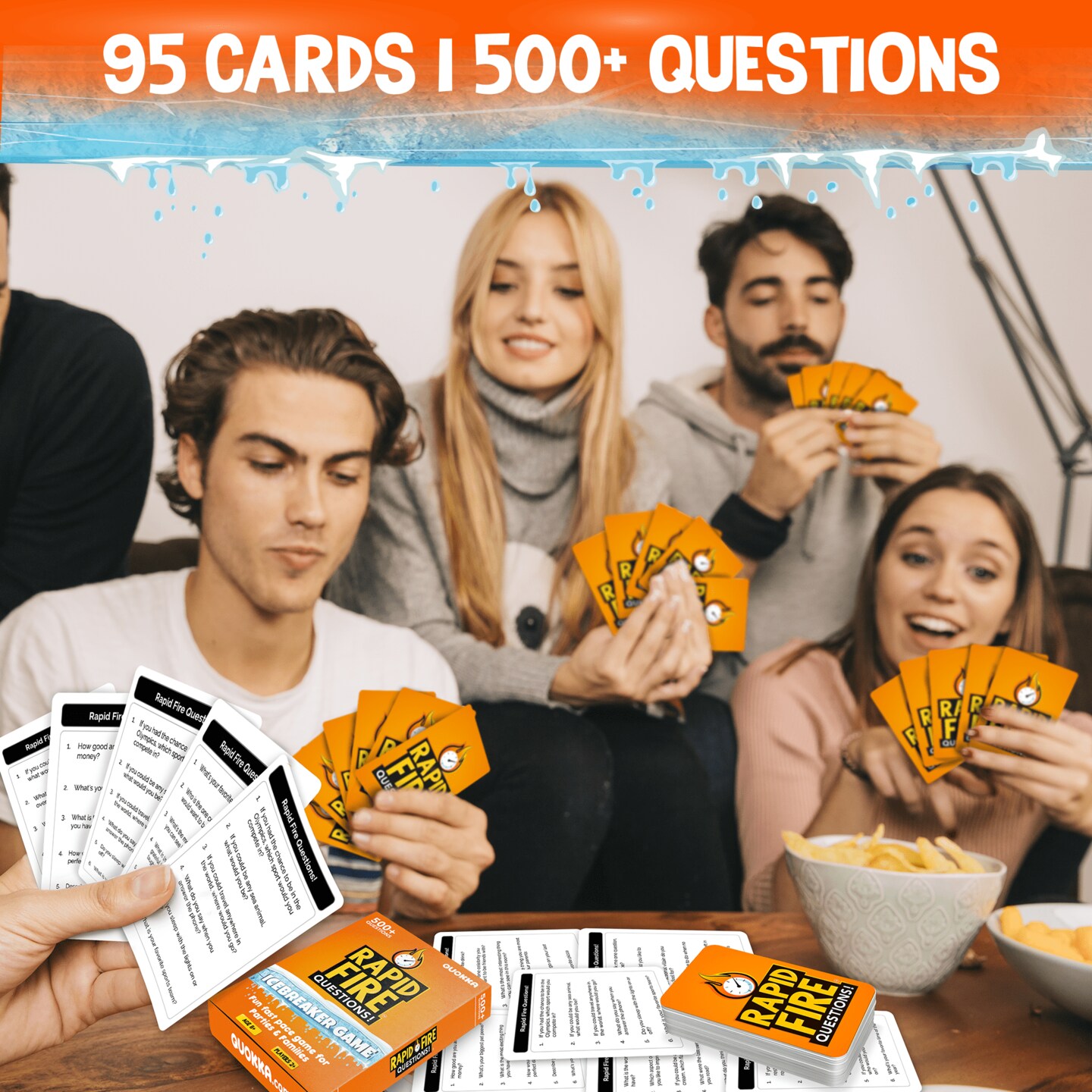 Rapid Fire Questions Kids &#x26; Family Card Quiz Game