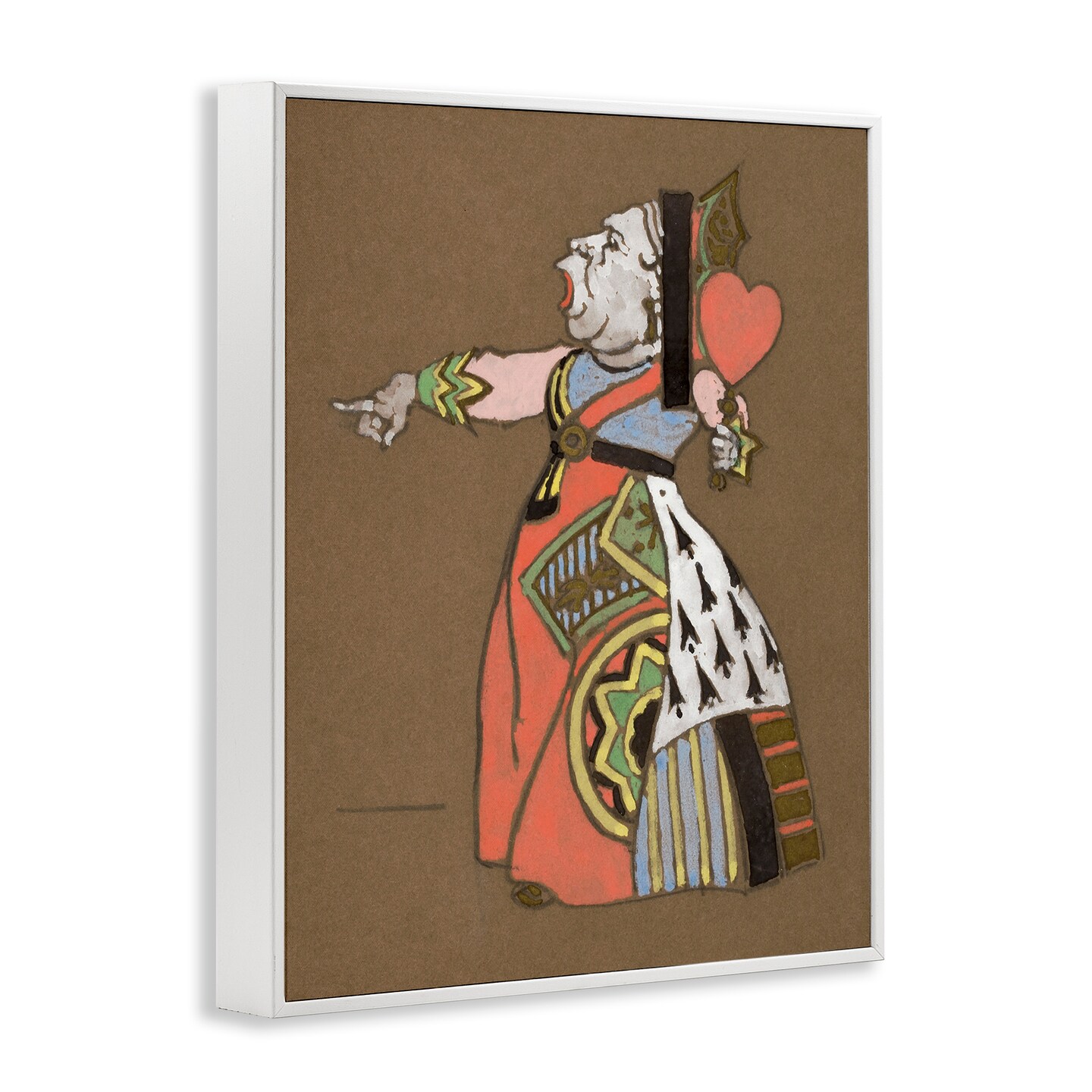 Stupell Industries Antique Queen of Hearts Framed Giclee Wall Art