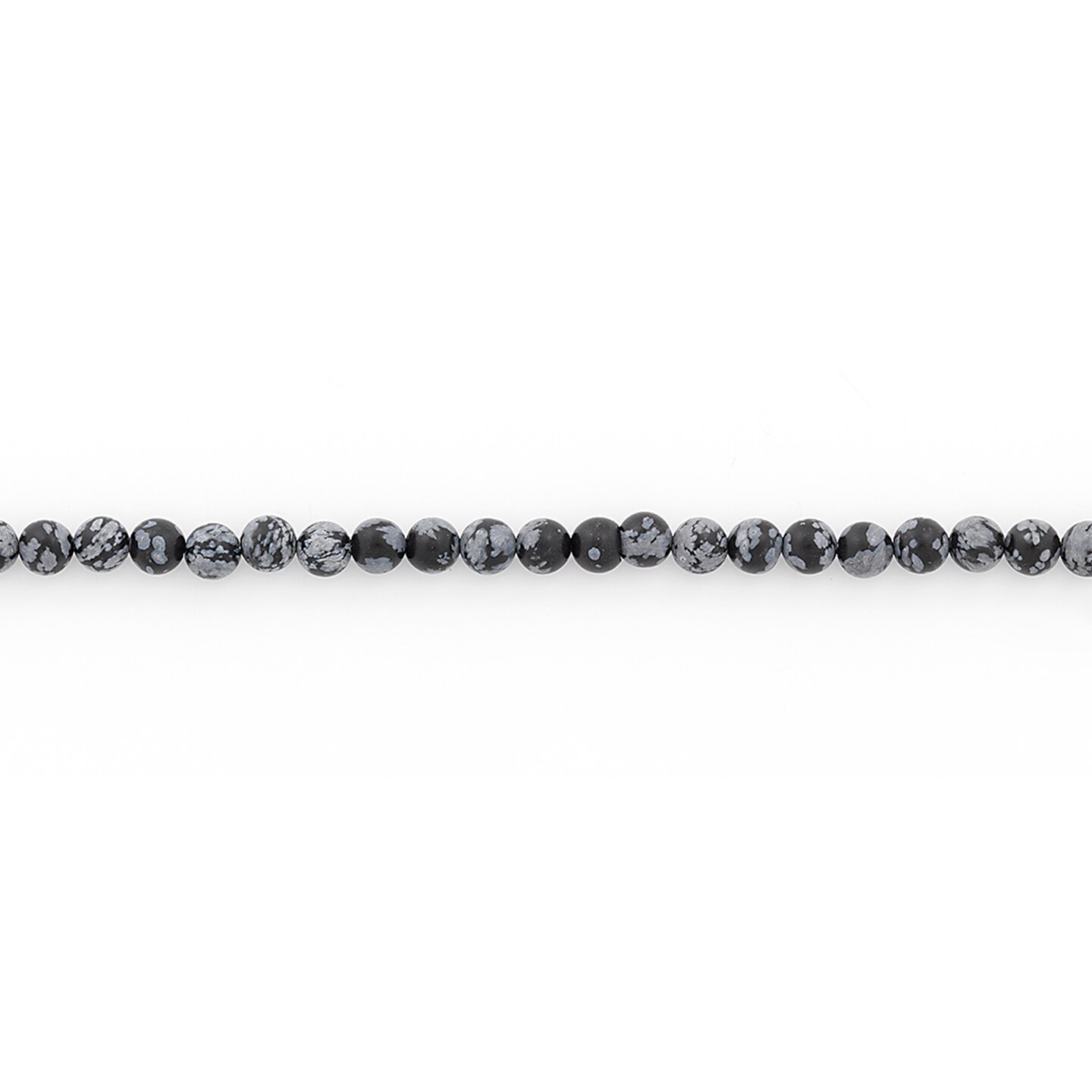 Snowflake Obsidian Beads Pack of 36