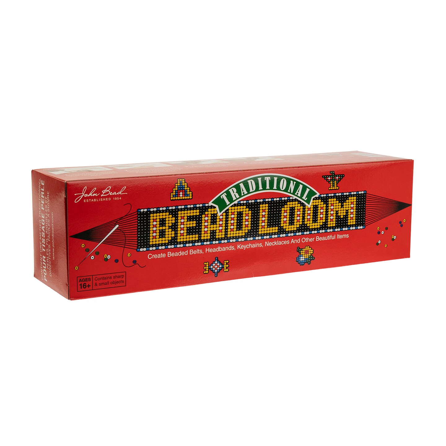 John Bead Metal Bead Loom Kit with Seed Beads &#x26; Tools