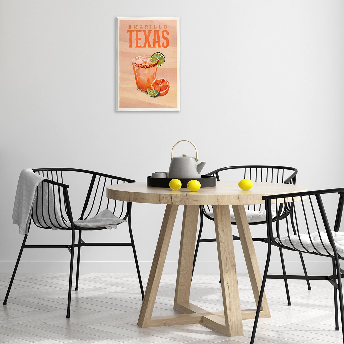 Stupell Industries Amarillo Texas Cocktail Wall Plaque Art Design by The Whiskey Ginger