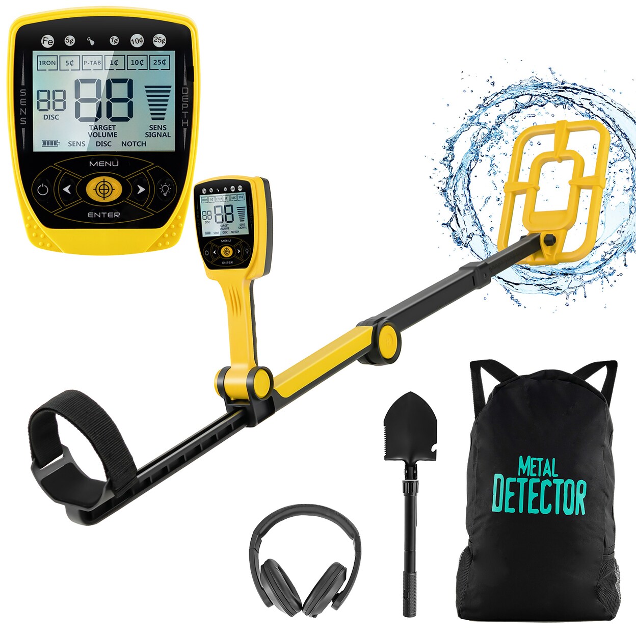 Foldable Metal Detector For Adults Professional And Waterproof Gold Detector