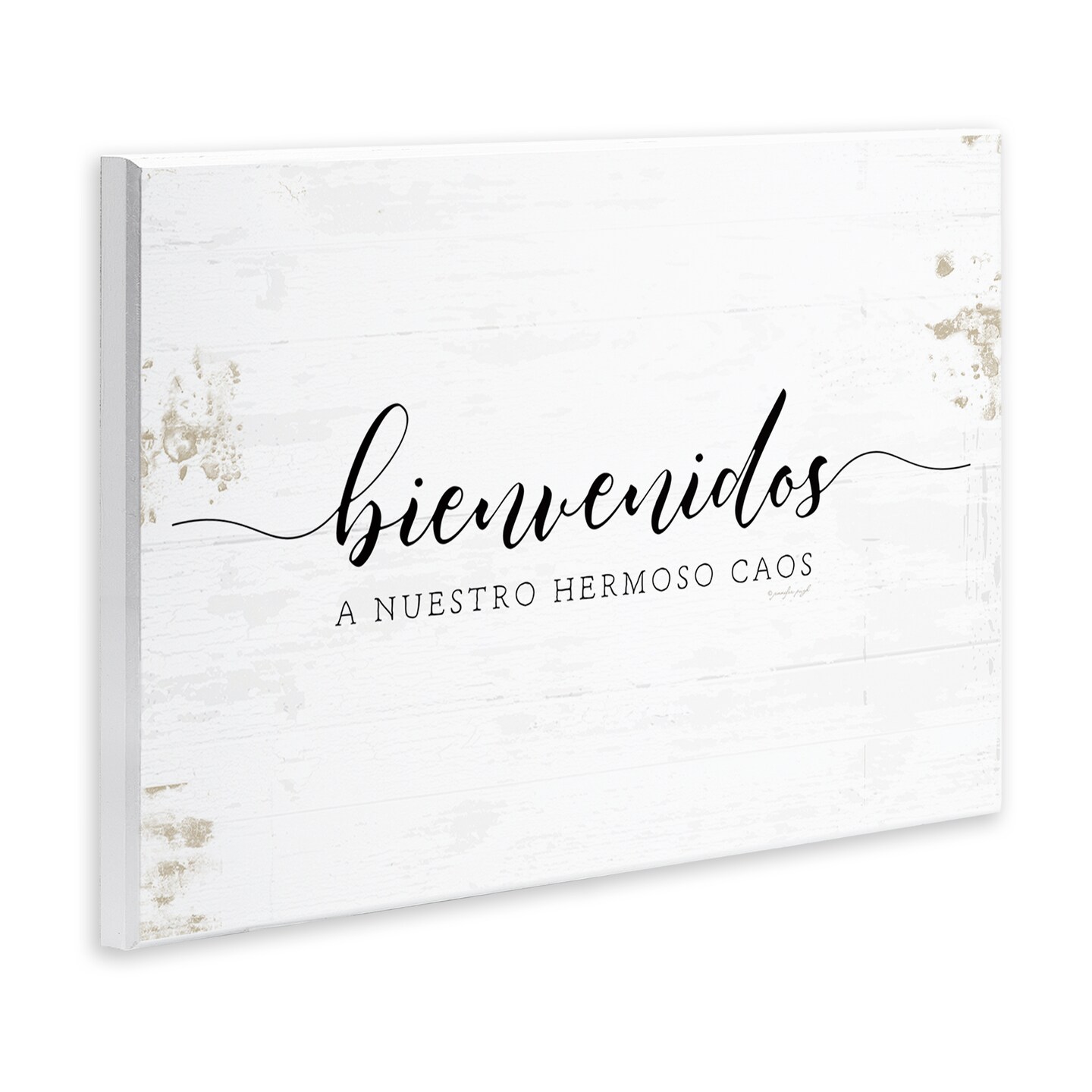 Stupell Industries Bienvenidos a Nuestro Hermoso Caos Wall Plaque Art